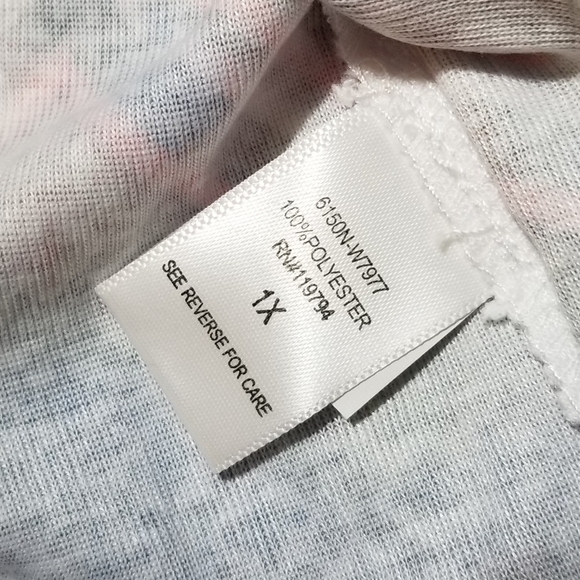 NWT One World 2PC Set 1X | Boho Festival Poncho Shawl & Tank Top Maxi Print - Picture 9 of 9